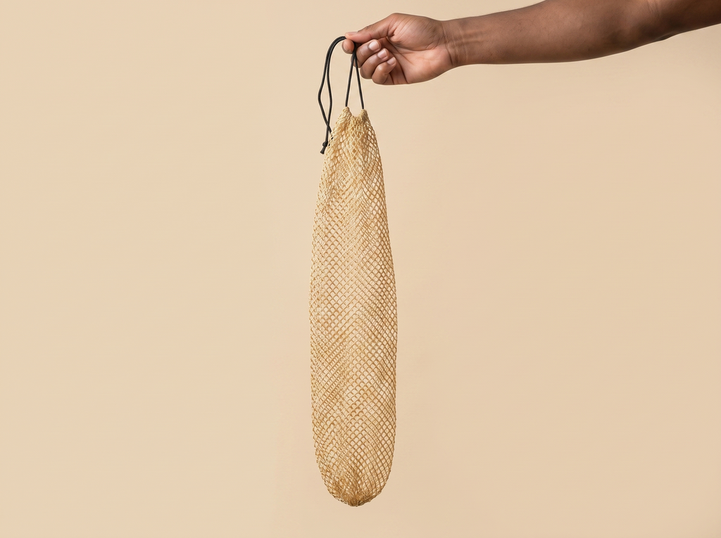 Filet exfoliant KOYIA suspendu, longueur complète de 80 cm